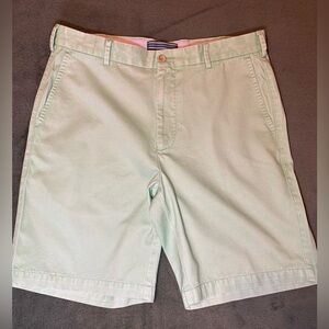 Peter Millar Mint Green Flat Front Shorts, Size: 33 (5303)